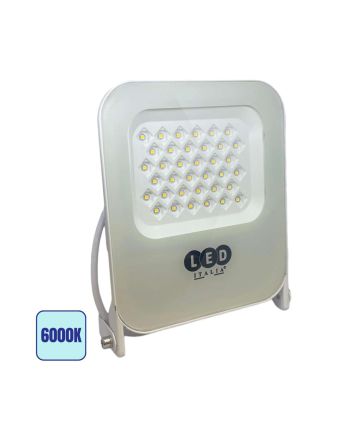 Faro LED Slim 30W IP66 Esterno Bianco Luce Fredda 6000K 150Lm/W