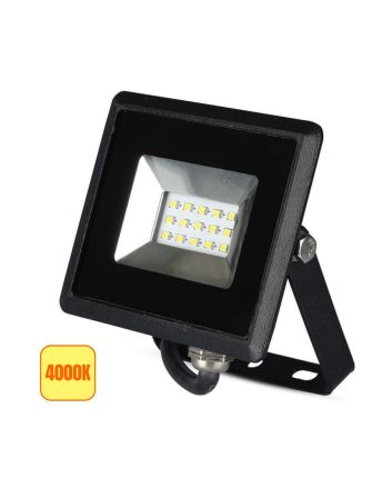 Faro LED SMD 10W Luce Naturale 4000K IP65 Nero 850lm - V-TAC