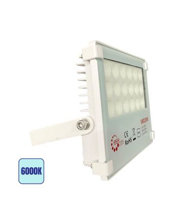 Faro LED Bianco Slim 20W IP66 Esterno - Luce Fredda 6000K
