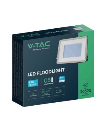 Faro LED SMD Bianco 300W IP65 Luce Naturale 4000K Chip Samsung - V-Tac