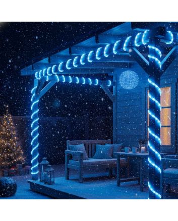 Tubo LED azzurro 50m con 1200 LED