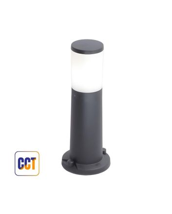 Paletto Esterno Amelia 400 8,5W CCT IP66 Grigio e Lampadina Inclusa