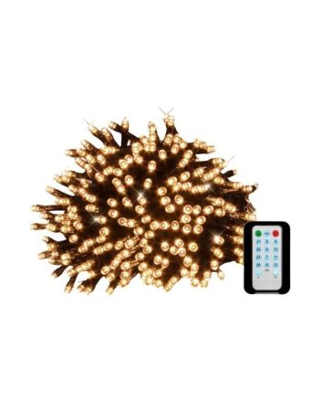 Catena 500 LED Bianco Caldo 18m con Telecomando IP44 - Nataluna