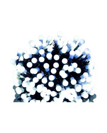 Catena LED Ball 500 Luci 25m Bianco Freddo IP44 8 Effetti - Nataluna