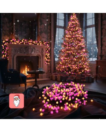 Serie 500 LED Ball 25m Luci 8 Giochi Memory IP44 5m Cavo - Nataluna