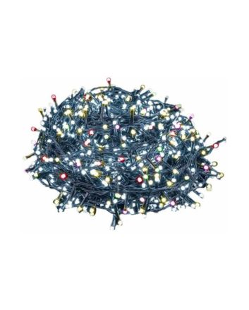 Serie 300 LED Multicolor 15m 8 Giochi Luce IP44 Cavo Verde - Nataluna