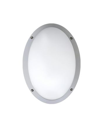 Plafoniera LED Maddi Grigia IP66 E27 Ø33cm da Esterno - Fumagalli