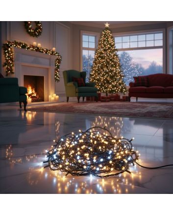 Catena 100 LED Dual Color 5m Bianco Freddo/Bianco Caldo - Nataluna