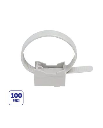 Confezione 100 Clips Fissatubo a Fascetta Ø16–32mm FG16064 - FAEG