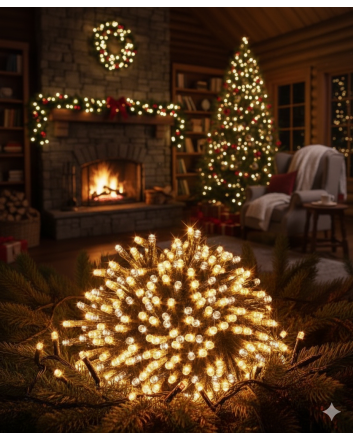 Catena 2000 led bianco caldo con telecomando