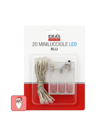 Confezione 20 minilucciole LED blu ABM Idea