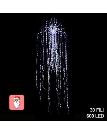 Cascata luminosa 600 LED bianco freddo