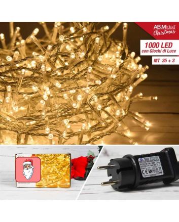 Catena 1000 LED bianco caldo 25m