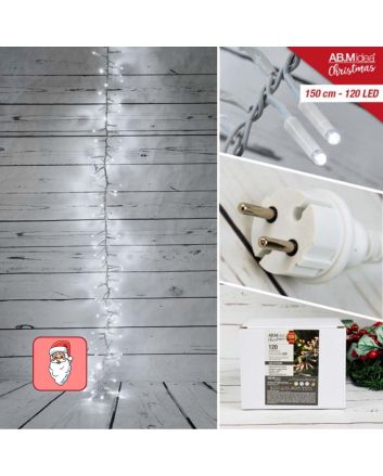 Luccioloni a grappolo 120 LED bianco freddo