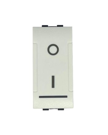 Interruttore Bipolare 0/1 16A Bianco TOT-802-B per Serie Living Light