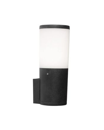 Applique 8,5W CCT E27 Nero/Opale Amelia Wall da Esterno IP55 Fumagalli