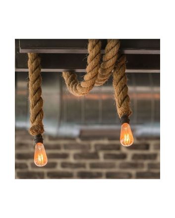 Lampadario LED in Corda Marrone VT-7118-3754 E27 150cm IP20 V-TAC