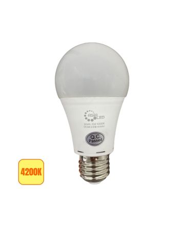 Lampadina LED A60 E27 5W - Basso Consumo, Luce Naturale 4000K
