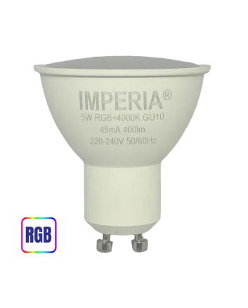 Lampadina LED GU10 5W RGB+W con Telecomando e Dimmer - Imperia