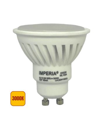 Lampadina LED GU10 9W 3000K 900lm 120° Dimmerabile - Imperia