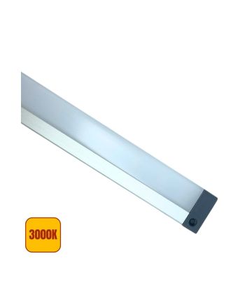 Barra LED Giuntabile 50cm 5.5W Grigio Alluminio IP20 - 3000K Calda