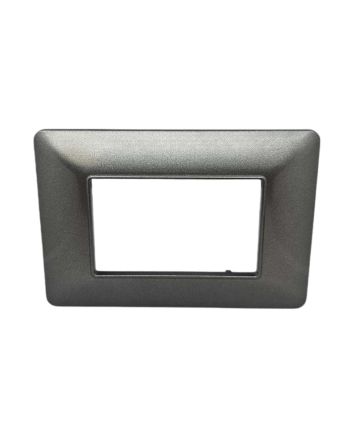 Placca 3 Posti Grigio Scuro Compatibile Matix - Tot Electric