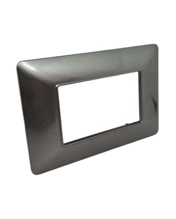 Placca 3 Posti Grigio Scuro Compatibile Matix - Tot Electric