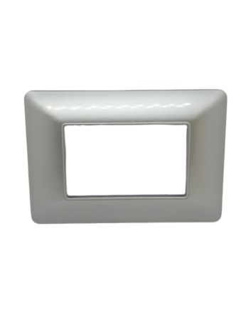 Placca 3 Posti Argento TOT-M8003-5 Compatibile Matix - Tot Electric