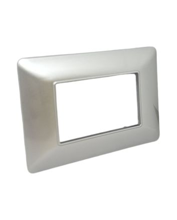 Placca 3 Posti Argento TOT-M8003-5 Compatibile Matix - Tot Electric