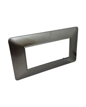 Placca 4 Posti Grigio Scuro Matix AM4804 Compatibile 504SA 8004-T-11