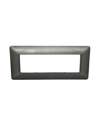 Placca 6 Posti Grigio Scuro Compatibile Matix - Tot Electric