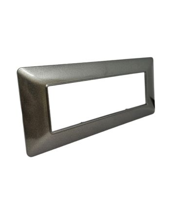 Placca 6 Posti Grigio Scuro Compatibile Matix - Tot Electric