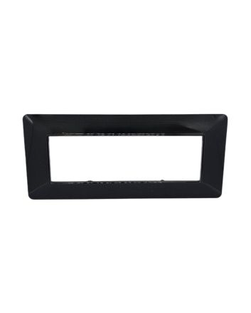 Placca 6 Posti Nera TOT-M8007-T2 Compatibile Matix - Tot Electric