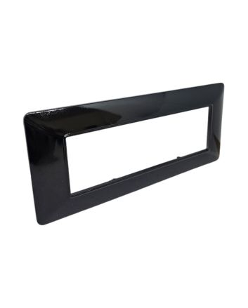 Placca 6 Posti Nera TOT-M8007-T2 Compatibile Matix - Tot Electric