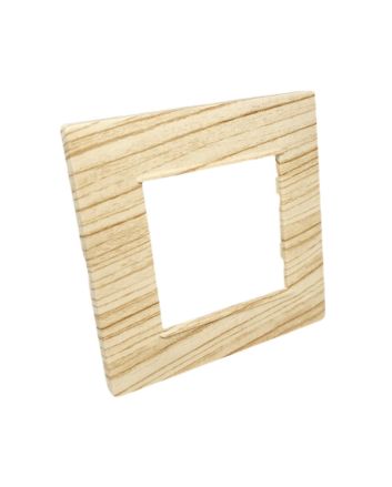 Placca 2 Posti Abete M-6002-17 Compatibile Vimar Plana - Tot Electric