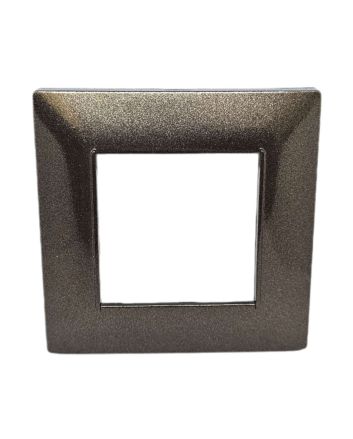 Placca 2 Posti Bronzo M-6002-7 Compatibile Vimar Plana - Tot Electric