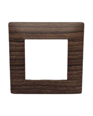 Placca 2 Posti Ciliegio Compatibile Vimar Plana - Tot Electric