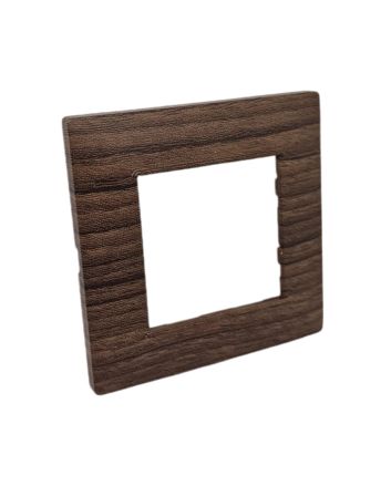 Placca 2 Posti Ciliegio Compatibile Vimar Plana - Tot Electric