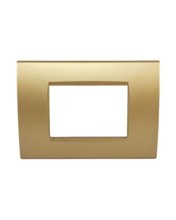 Placca 3 Posti Sabbia Compatibile Living Light - Tot Electric