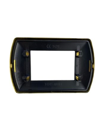 Placca 3 Posti Oro Lucido TOT-8803-T-3 per Living International