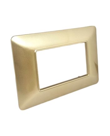 Placca 3 Posti Champagne TOT-M8003-07 Compatibile Matix - Tot Electric