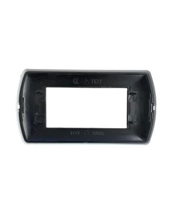 Placca 4 Posti Bianca TOT-8804-T-1 Compatibile Living International