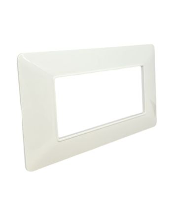 Placca 4 Posti Bianca TOT-M8004-1 Compatibile Matix - Tot Electric