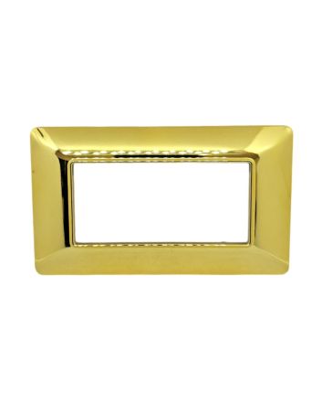 Placca 4 Posti Oro Lucido TOT-M8004-T3 Compatibile Matix Tot Electric