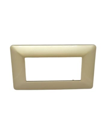 Placca 4 Posti Champagne TOT-M8004-7 Compatibile Matix - Tot Electric