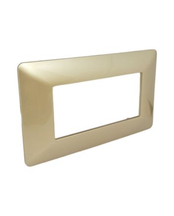 Placca 4 Posti Champagne TOT-M8004-7 Compatibile Matix - Tot Electric