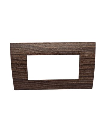 Placca 4 Posti Ciliegio Compatibile Living Light - Tot Electric