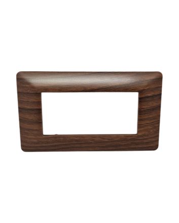 Placca 4 Posti Ciliegio TOT-M8004-12 Compatibile Matix - Tot Electric