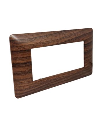 Placca 4 Posti Ciliegio TOT-M8004-12 Compatibile Matix - Tot Electric