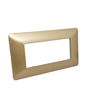 Placca 4 Posti Oro TOT-M8004-T8 Compatibile Matix - Tot Electric